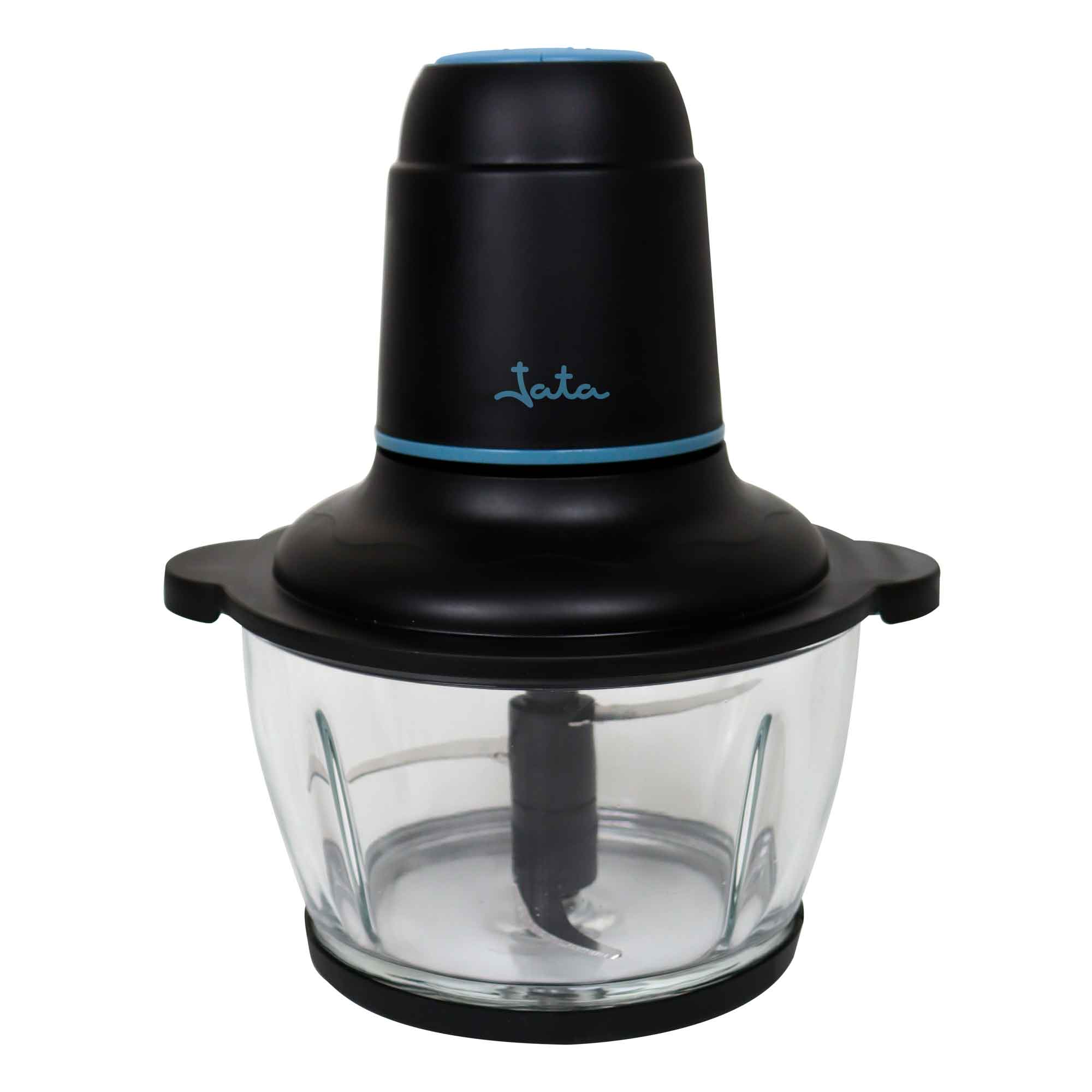 Jata JEPC1250 Picadora Electrica 400W - Bol de Cristal de 1.5L - Apta para Hielo - 4 Cuchillas de Acero Inoxidable