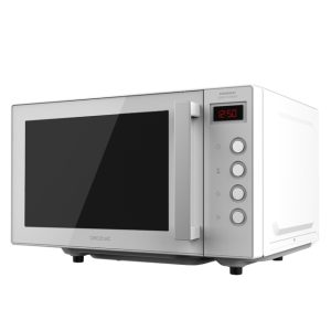 Cecotec GrandHeat 2000 Flatbed White Microondas sin Plato 20L 700W - Temporizador hasta 60min - Revestimiento Nnterior Ceramico