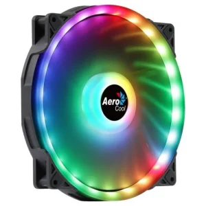 Aerocool DUO20 Ventilador 200mm - Iluminacion ARGB Doble Anillo - Velocidad Max. 700rpm