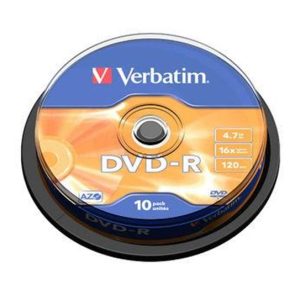 Verbatim DVD-R 16x 4.7GB (Tarrina 10 Uds)