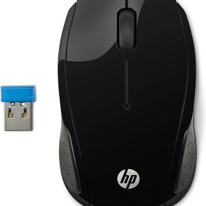 HP 200 Raton Inalambrico 1000dpi - 3 Botones - Uso Ambidiestro - Color Negro