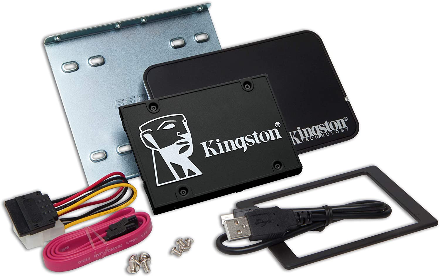 Kingston KC600 Pack Disco Duro Solido SSD 2.5" 512GB SATA 3 3D TLC + Kit de Montaje