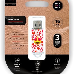 TechOneTech Heart Eyes Memoria USB 2.0 16GB (Pendrive)