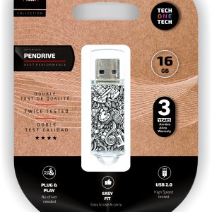 TechOneTech Art Deco Memoria USB 2.0 16GB (Pendrive)