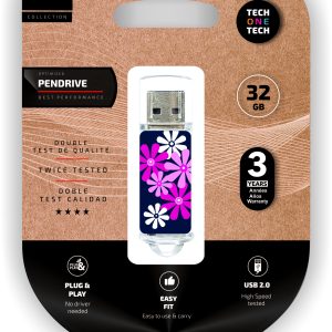 TechOneTech Flower Power Memoria USB 2.0 32GB (Pendrive)