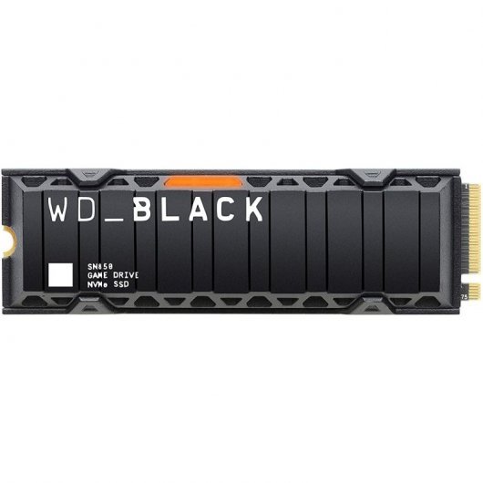 WD Black SN850 Disco Duro Solido SSD 1TB M2 PCIe 4.0 NVMe con Disipador de Calor - Iluminacion RGB Personalizable