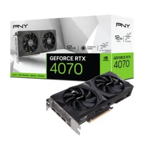 PNY GeForce RTX 4070 Verto Dual Fan Tarjeta Grafica 12GB GDDR6X DLSS3 - PCIe 4.0, HDMI, DisplayPort