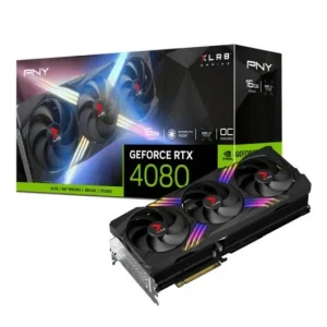 PNY GeForce RTX 4080 TF Verto Tarjeta Grafica 16GB GDDR6X DLSS3 - Iluminacion Epic-X - PCIe 4.0, HDMI, DisplayPort